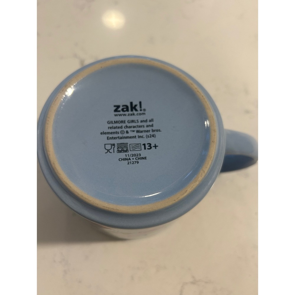 Gilmore Girls Stars Hollow Coffee Mug Zak Designs Blue Lukes Diner Chilton 15oz - Picture 8 of 8